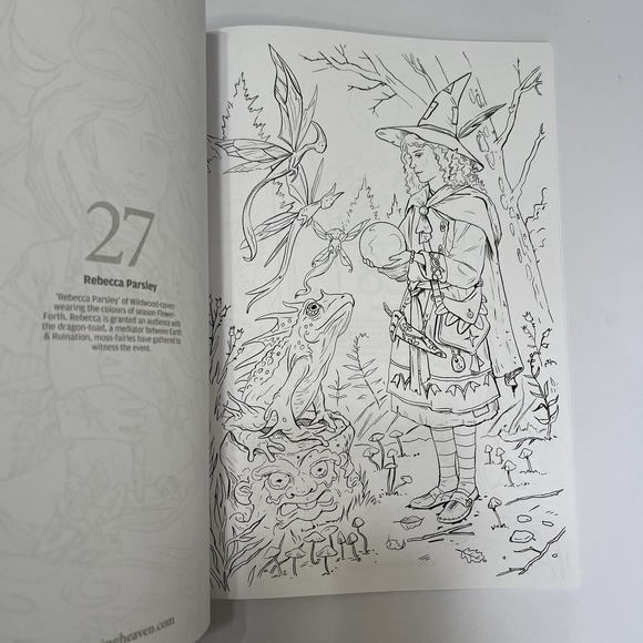 Colouring Heaven Adult Coloring Book Magazine Wildwood Witches Special #85 - Picture 10 of 12